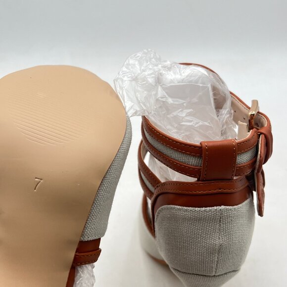XYD Tan and Cream Ankle Booties - Picture 6 of 8